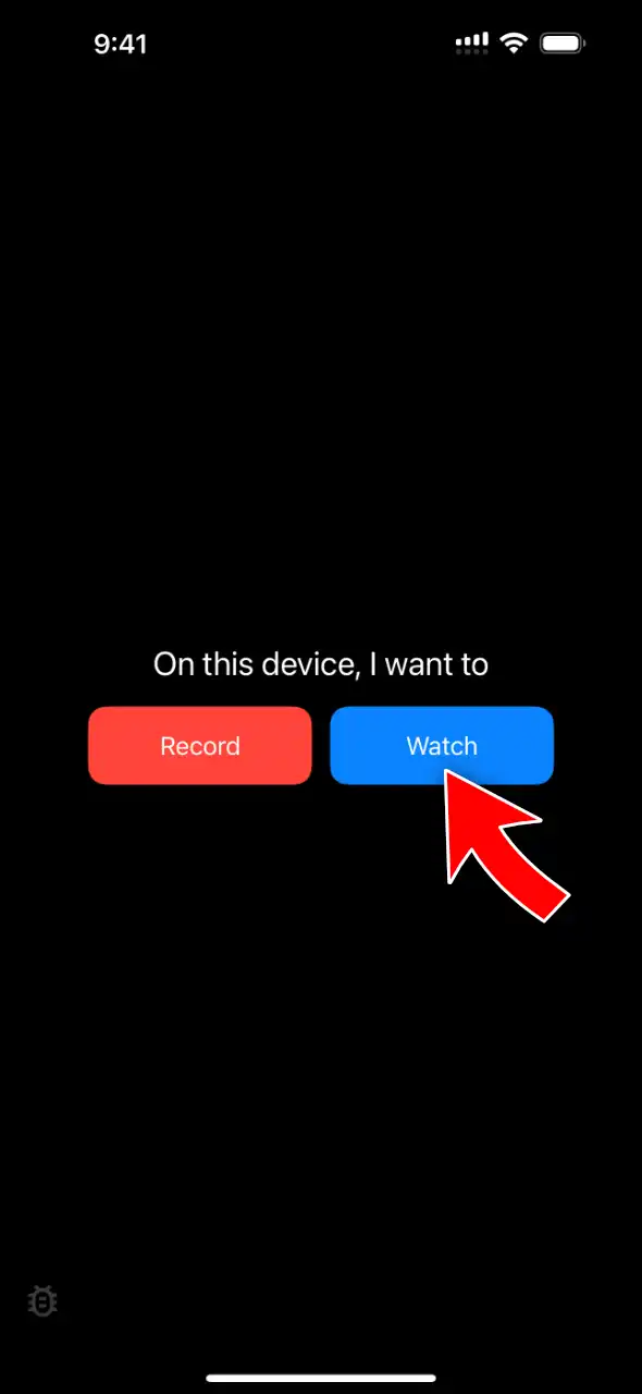 Tap Watch in VlogMonitor