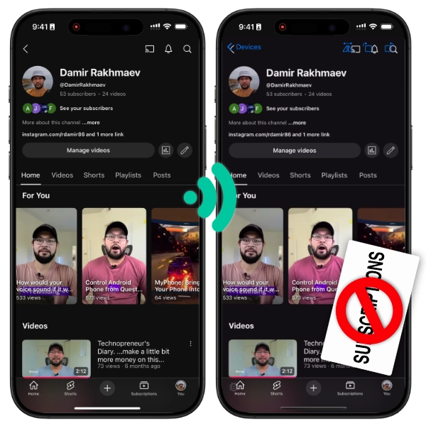 Screen mirroring iPhone to iPhone
